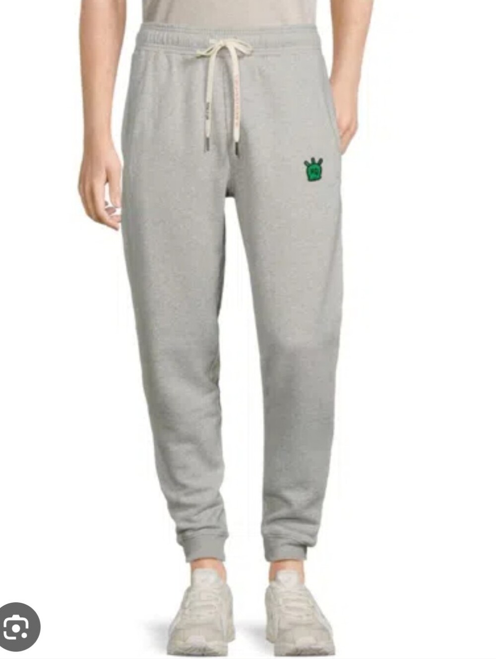 Zadig & Voltaire "Men's Skull Xo Drawstring Joggers". Cuffs. Heathered Grey. M.
